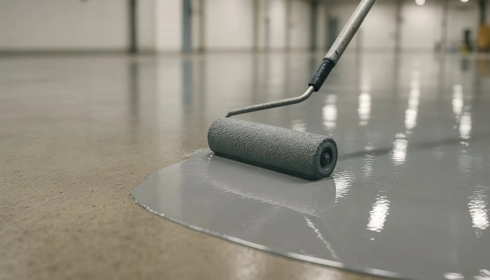 Single-coat epoxy floors